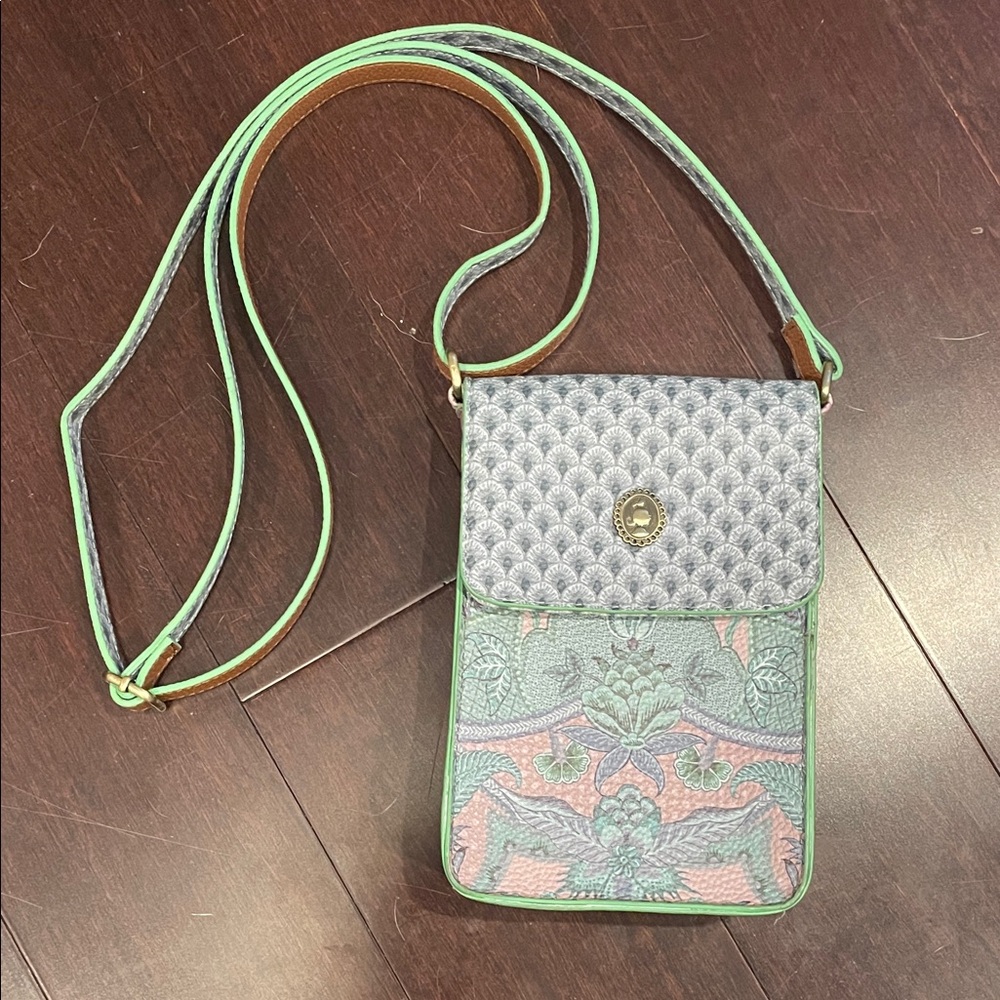 Pip Studio Kyoto Crossbody Bag in Green and Pink